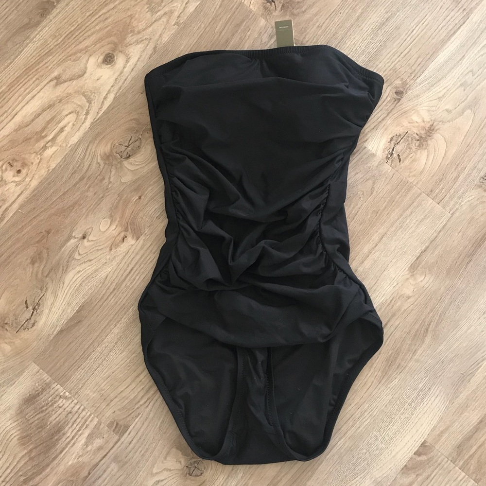 NWT J. Crew Ruched Strapless Bathing Suit